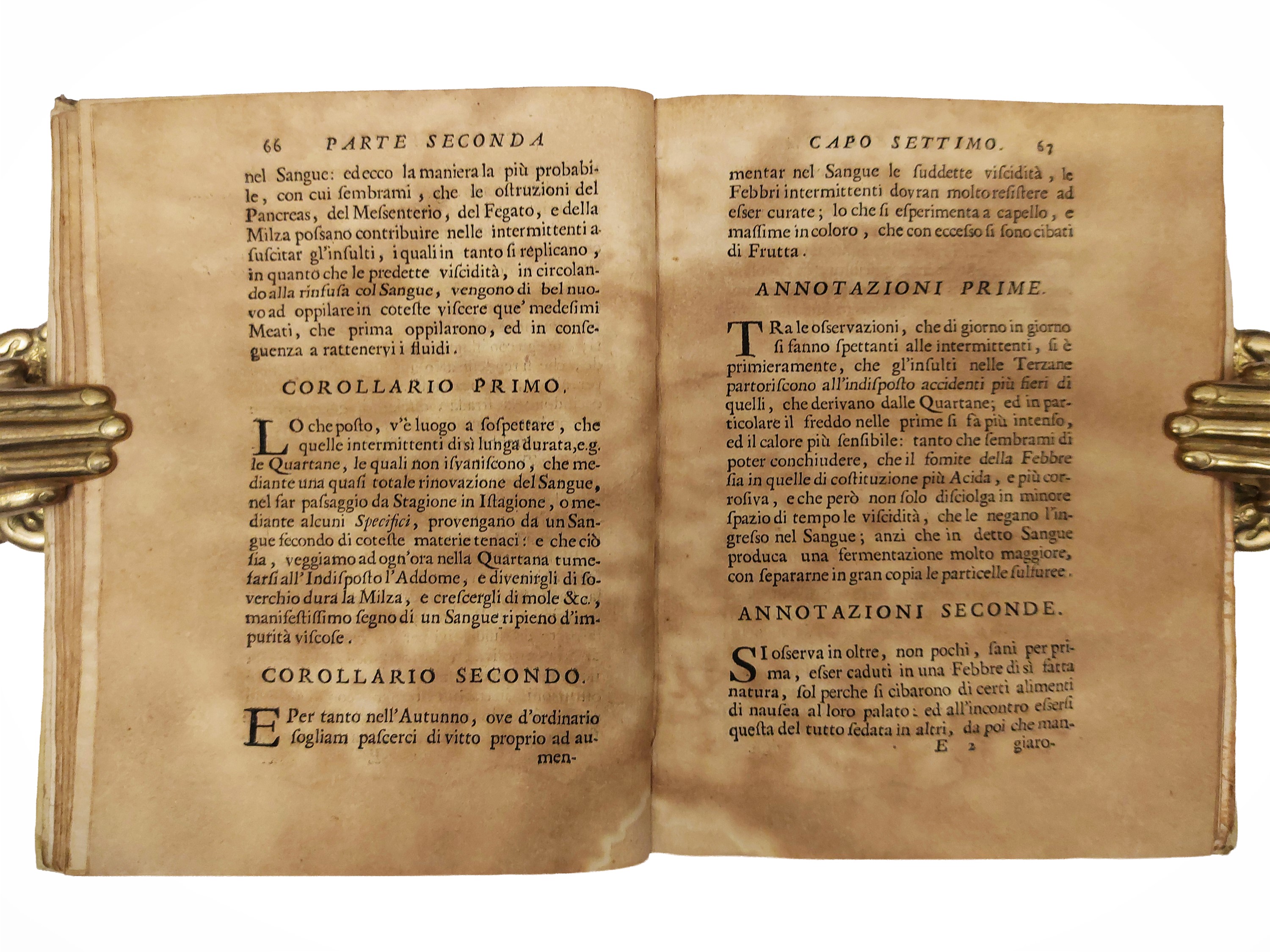 Alessandro Pascoli - Delle febbri (teoria e pratica secondo il nuovo sistema), Venezia, 1701