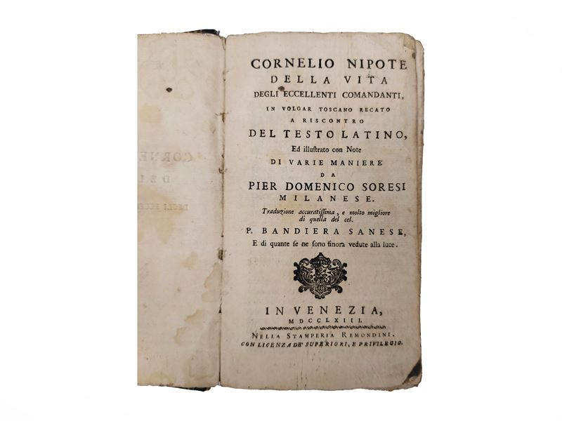 Cornelius Nepos - Della vita degli eccellenti comandanti