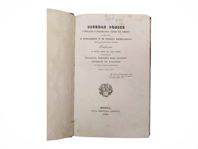 Piccole poesie familiari e castigate, serie ed amene, In-4°, 1838