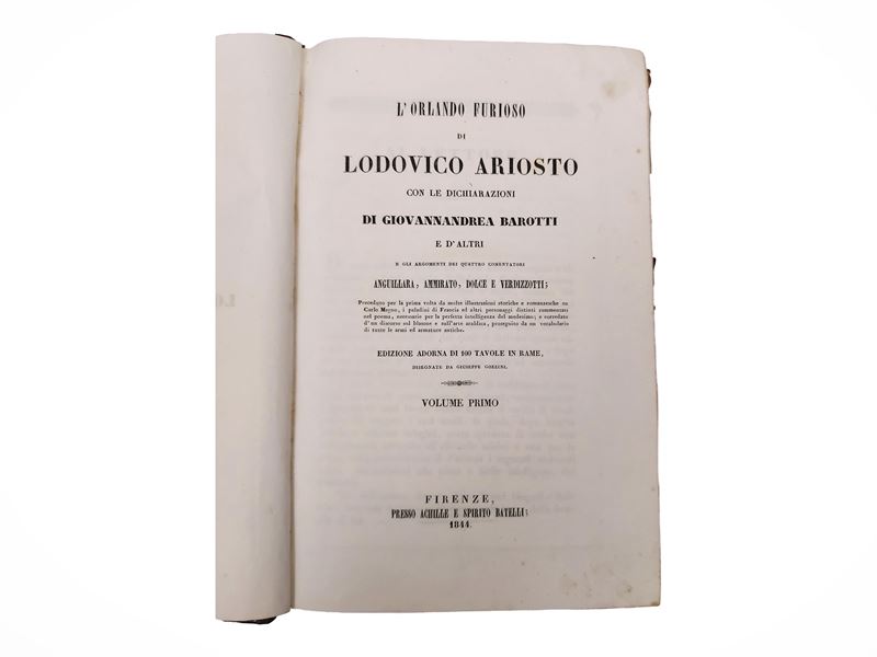 Ludovico Ariosto - L'Orlando Furioso. Edizione con 100 tavole in rame (Giuseppe Gozzini), 3 volum...