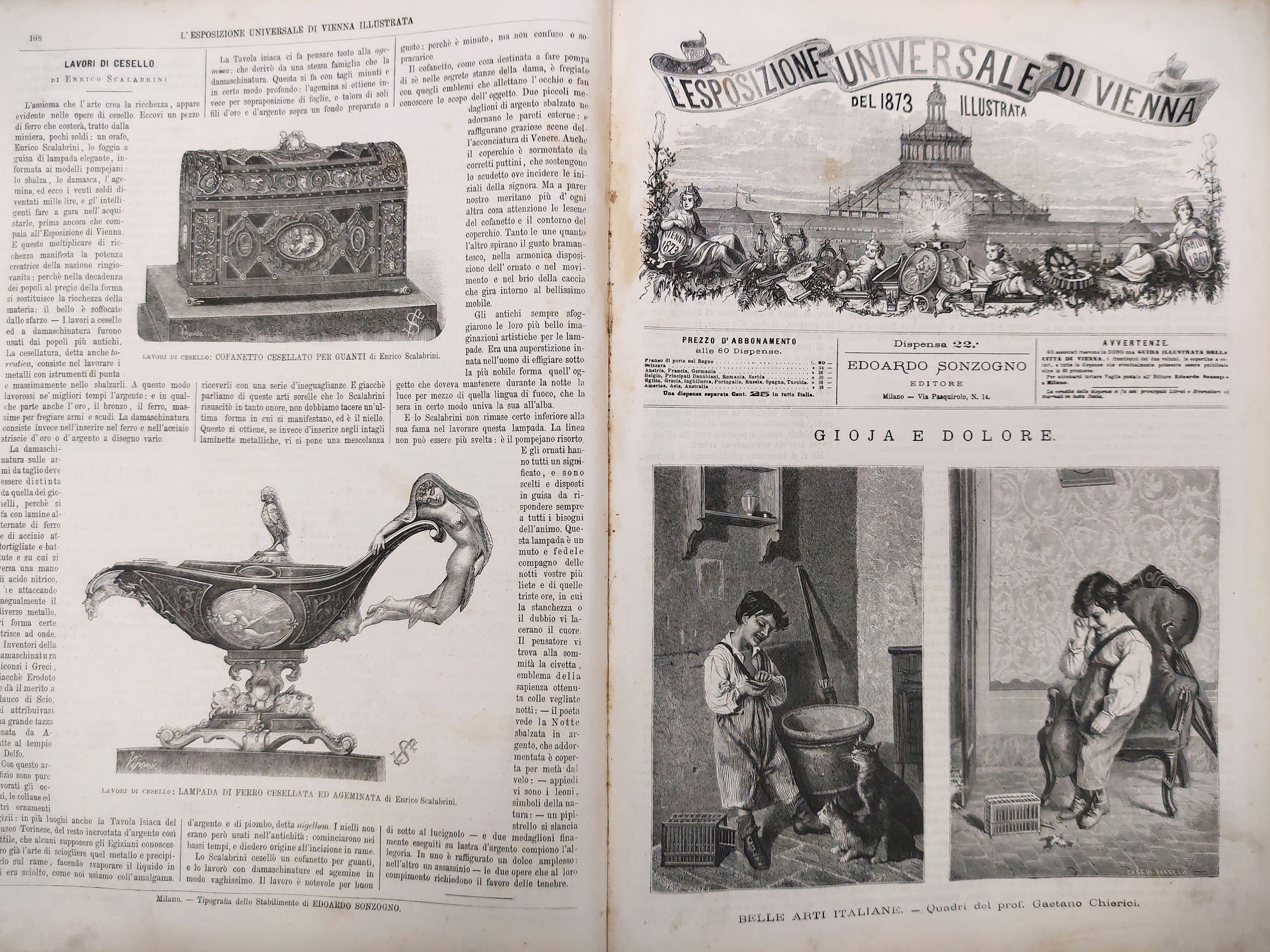 L'Esposizione Universale di Vienna del 1873 illustrata, Milano, Sonzogno, 1873–1874
