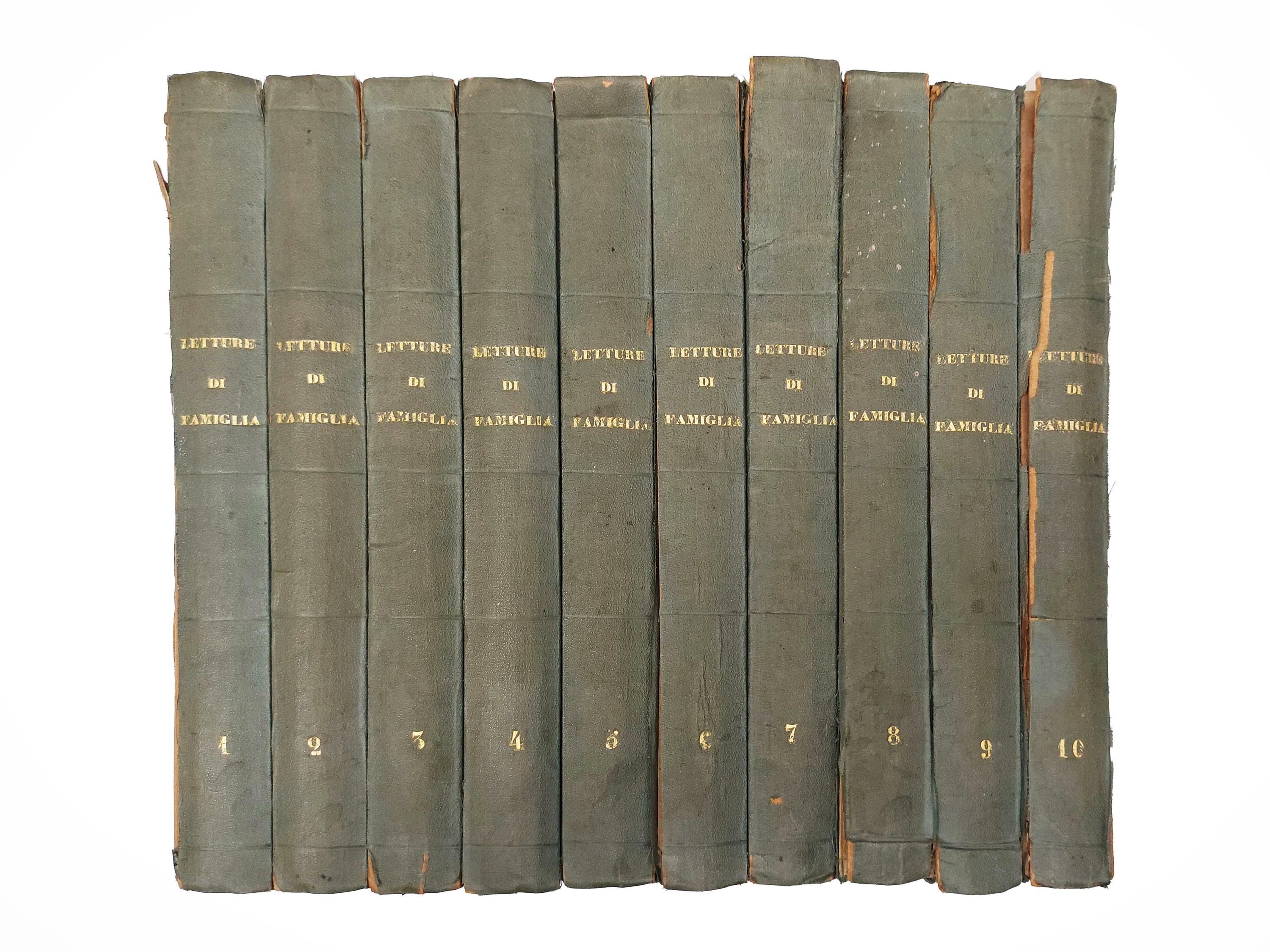 Tipografia del Lloyd Austriaco, Letture di Famiglia (Trieste), incisioni in acciaio, 10 volumi