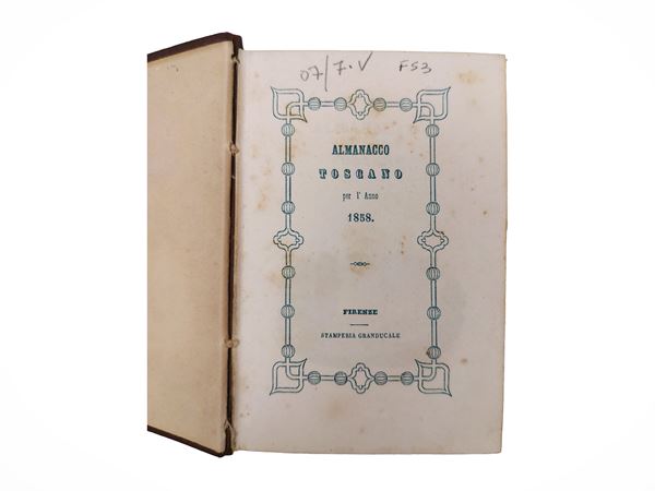 Almanacco toscano per l'Anno 1858