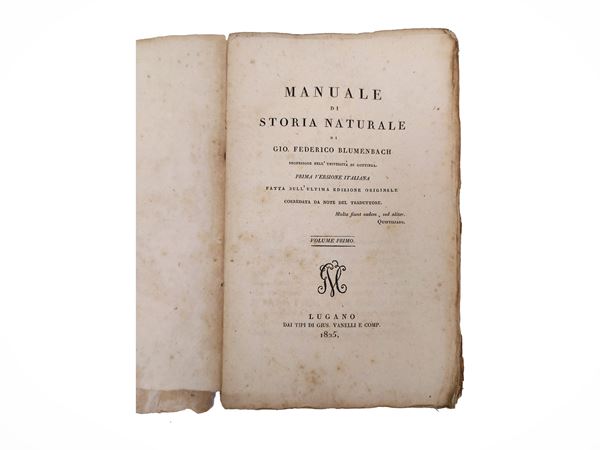Manuale di storia naturale
