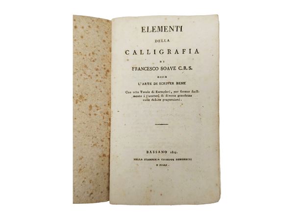 Elementi della calligrafia di Francesco Soave