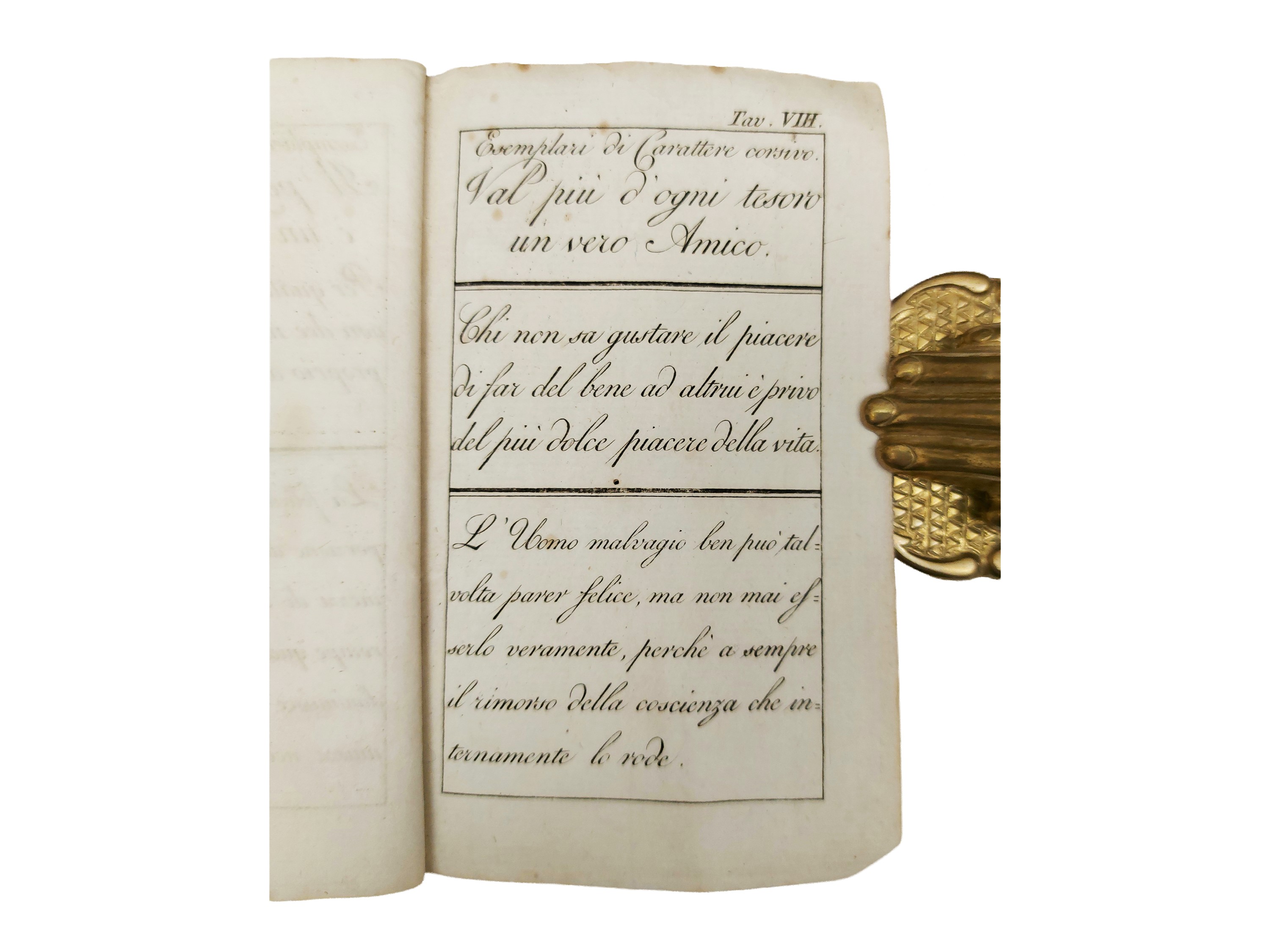 Francesco Soave - L’arte di scriver bene (otto tavole di esemplari), Tipografia Remondiniana, 181...