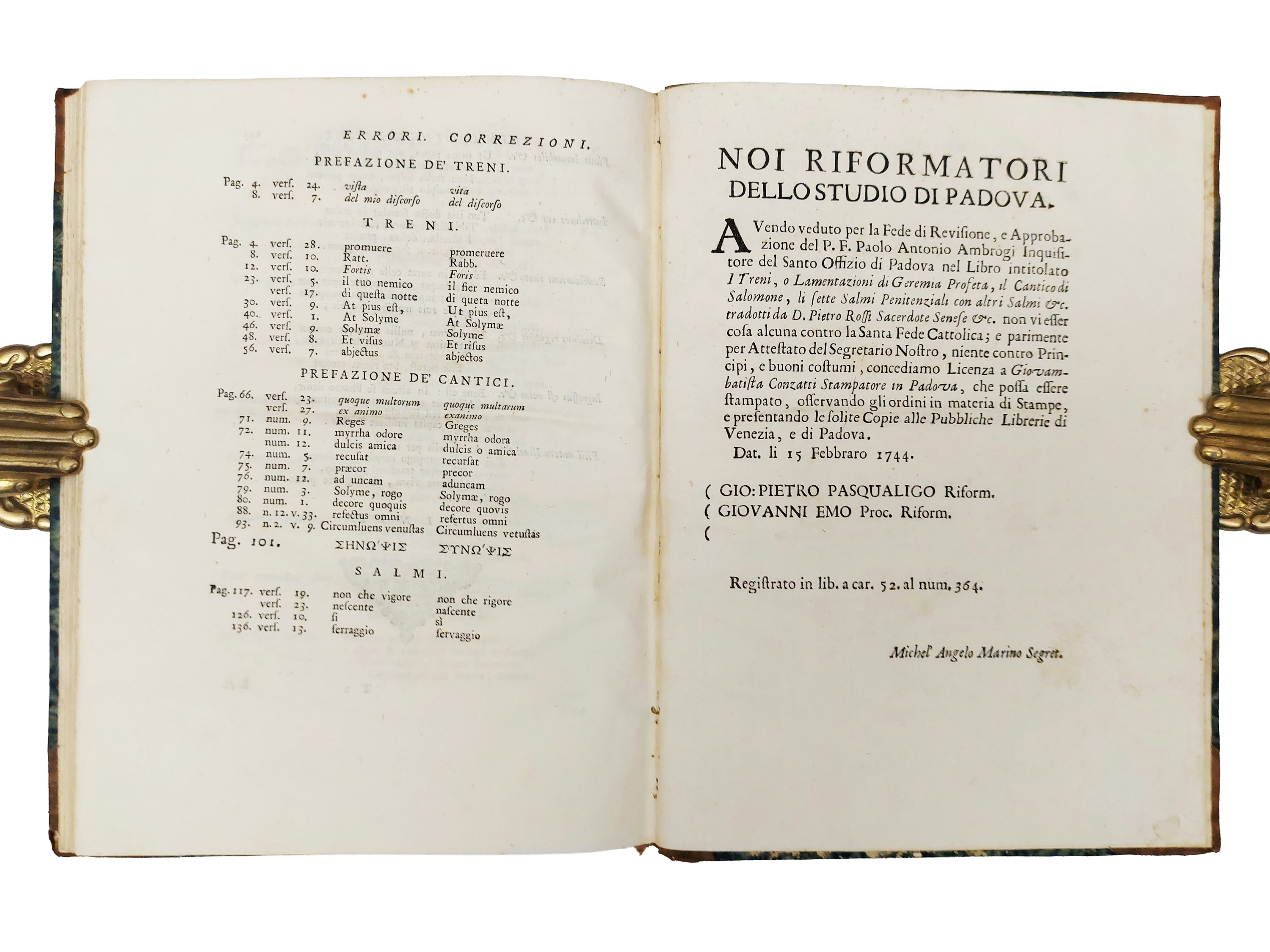 Pietro Rossi - Treni ovvero Lamentazioni di Geremia e raccolta di traduzioni bibliche in latino e...