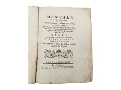 Manuale di ornamenti con rosoni antichi (Volume I)