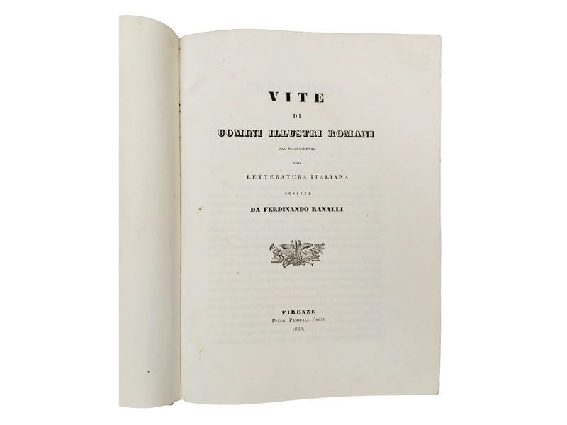 Ferdinando Ranalli - Vite di uomini illustri romani (2 volumi)