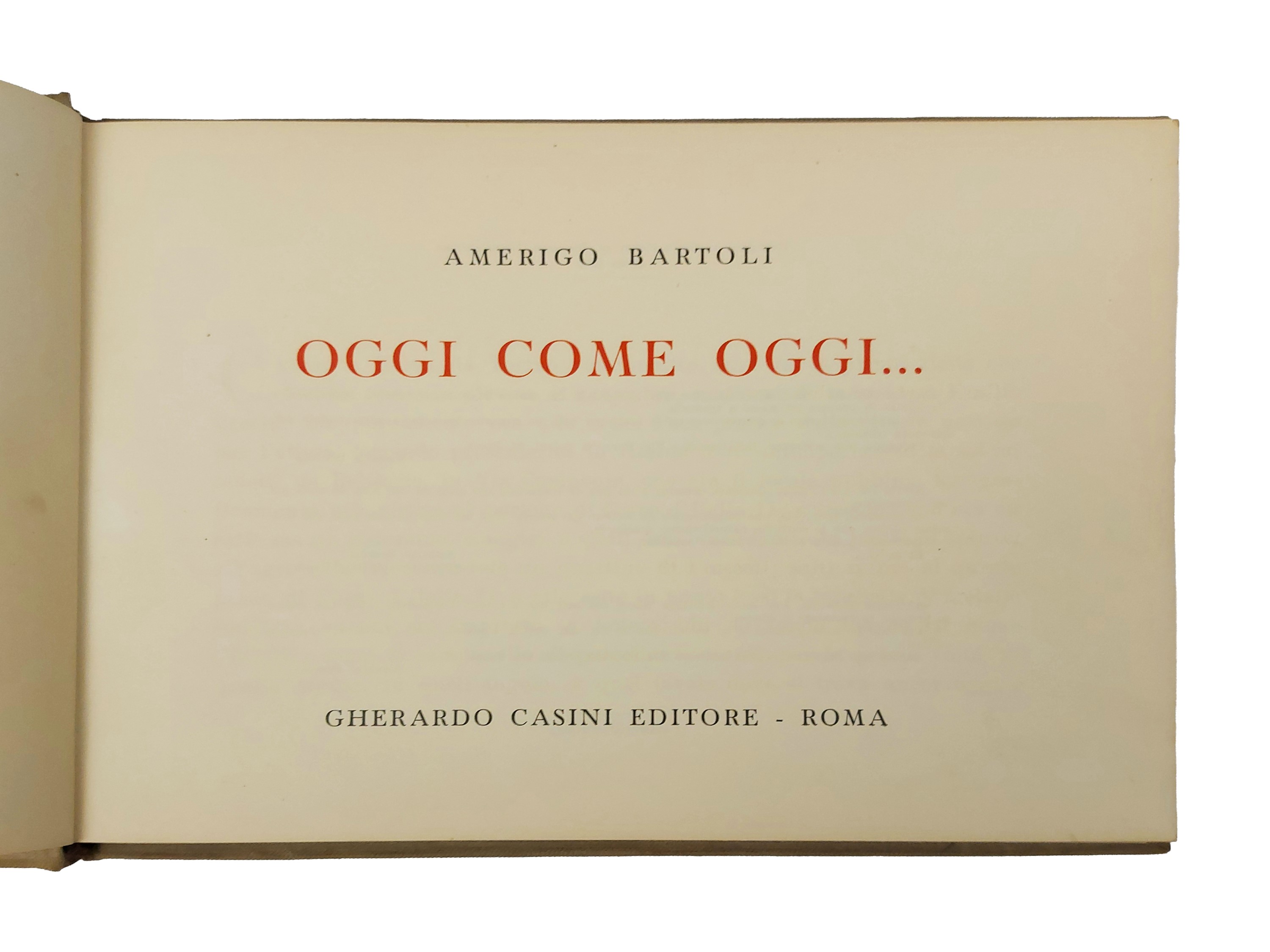 Amerigo Bartoli - Oggi come oggi... : antologia di disegni con battuta a fronte