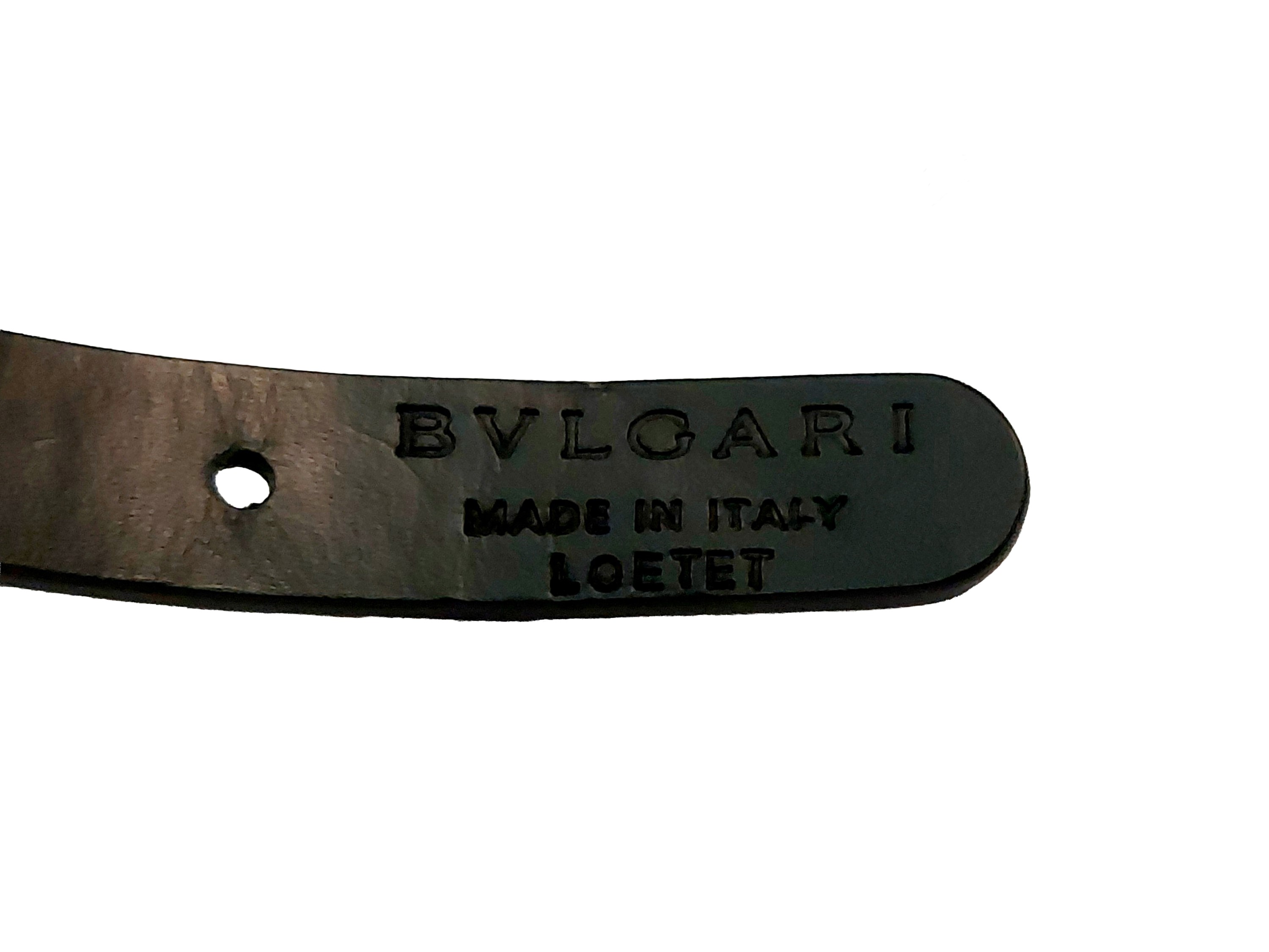 Bulgari - Cintura Doppia in Pelle Nera
