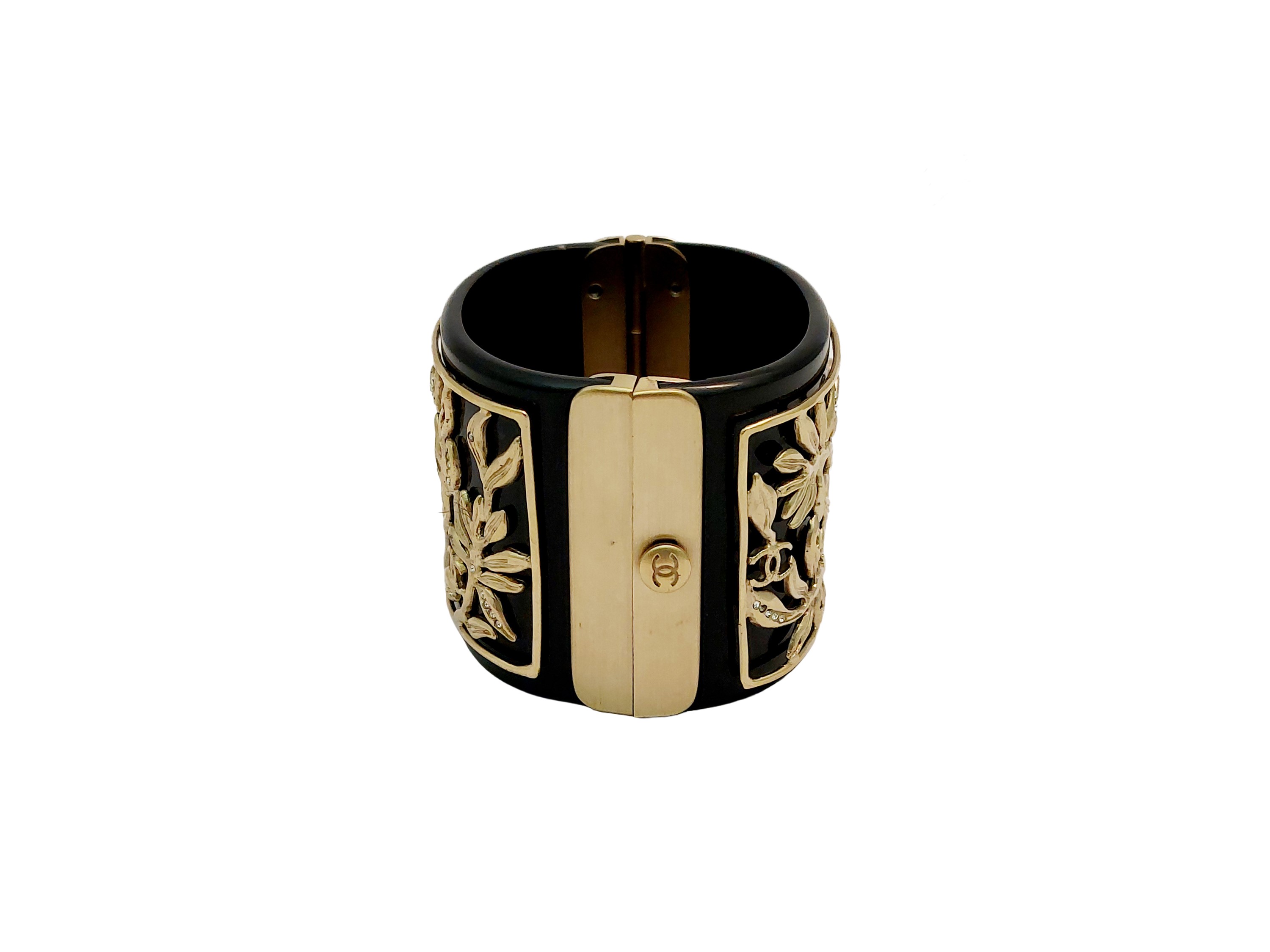 Chanel - Bracciale Rigido in Resina e Legno