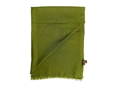 Loro Piana, Pashmina in cashmere e seta verde oliva