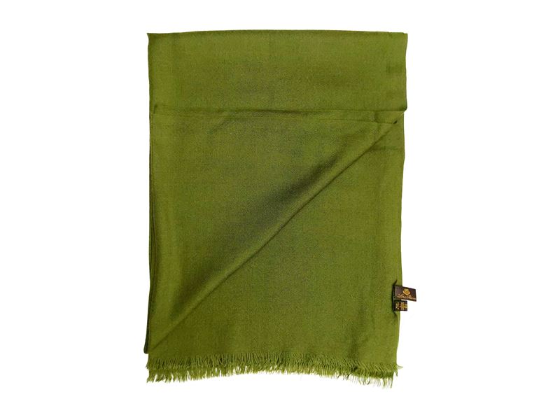 Loro Piana - Pashmina in Cashmere e Seta Verde Oliva