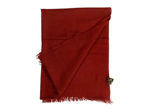 Loro Piana - Burgundy cashmere and silk pashmina