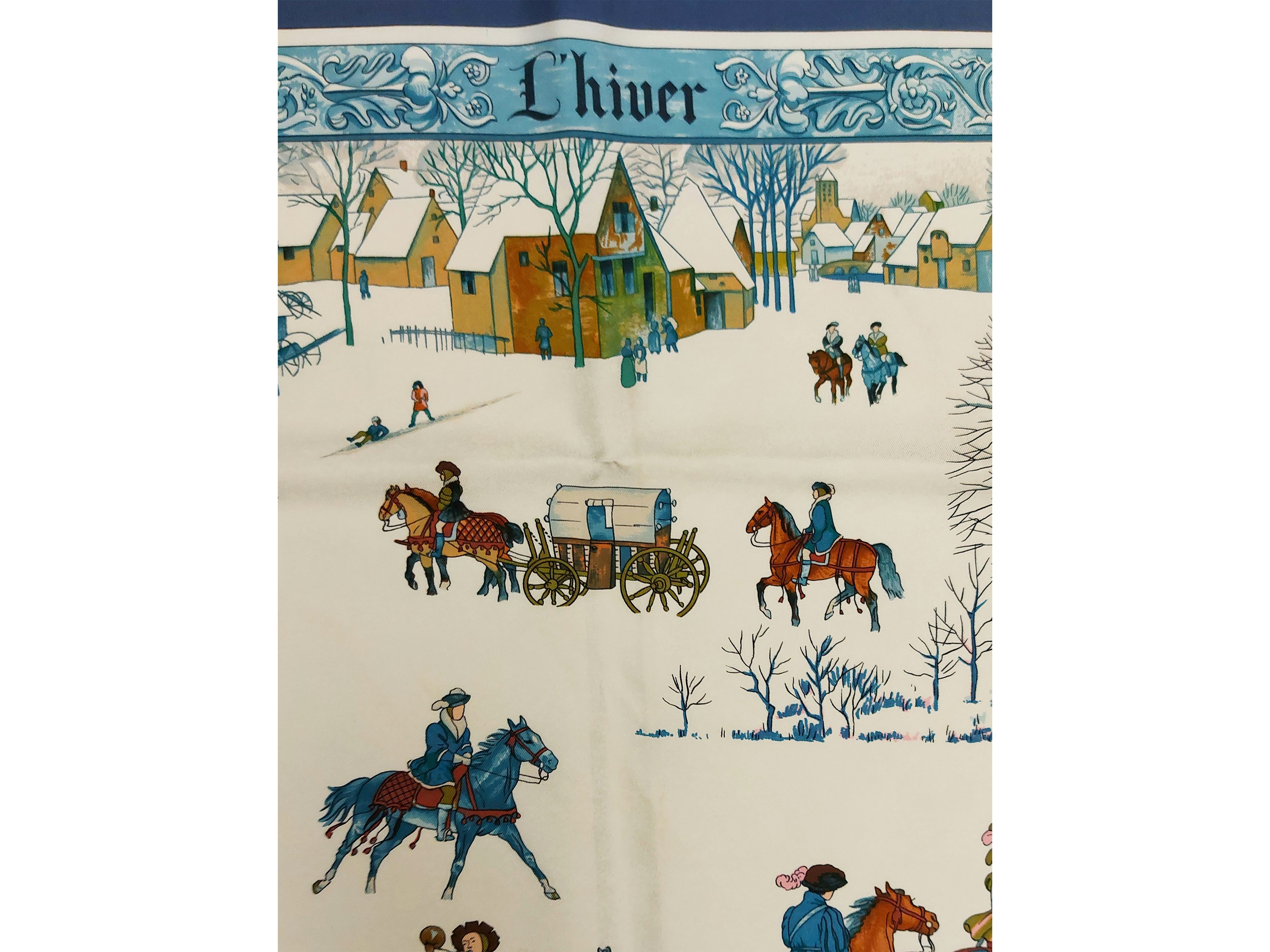 Hermès - Foulard in Seta "L'hiver"