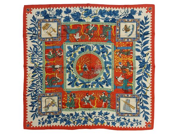 Hermès - “La Musique des Dieux” Silk Scarf