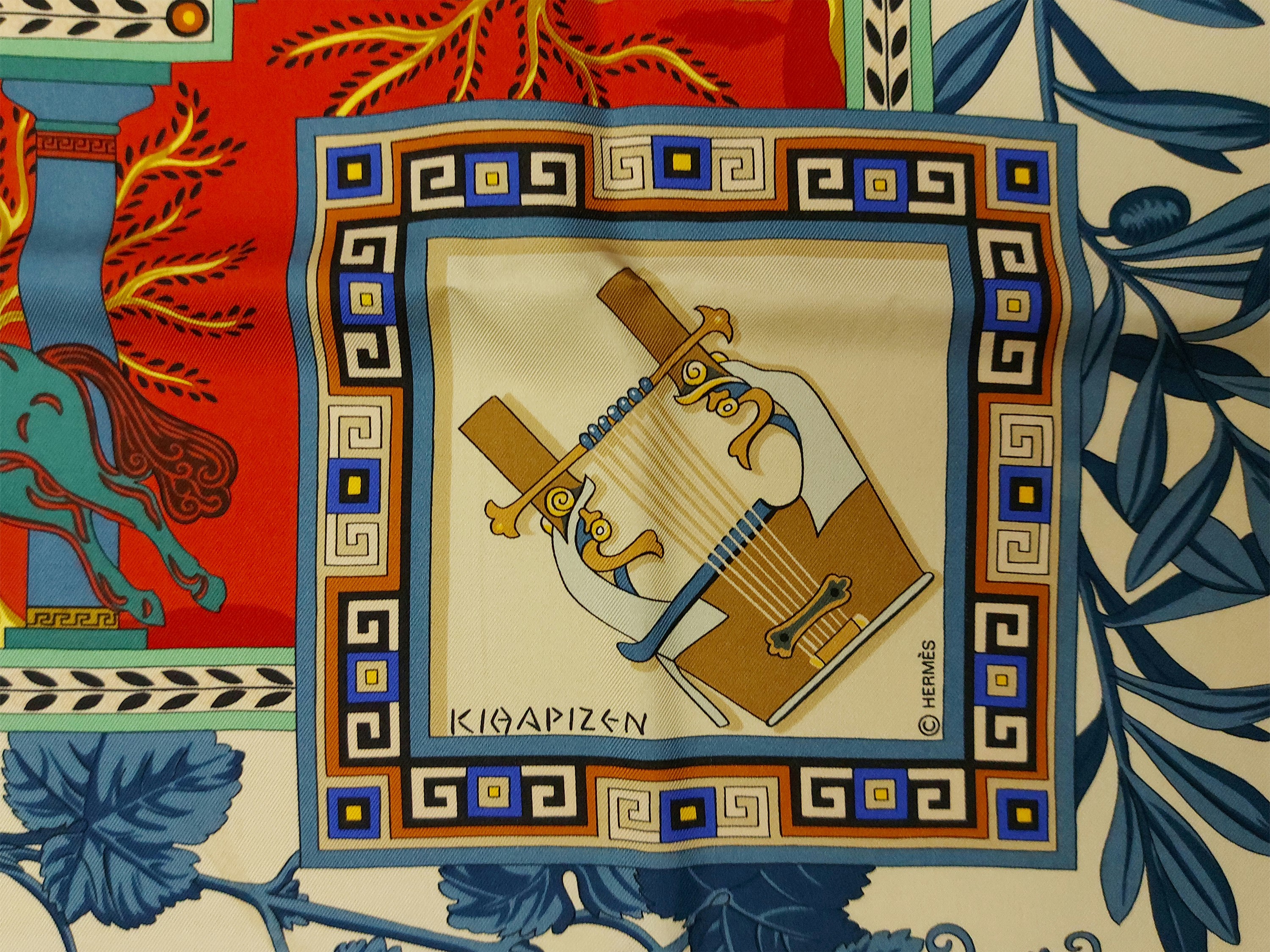 Hermès - Foulard in Seta "la Musique Des Dieux"