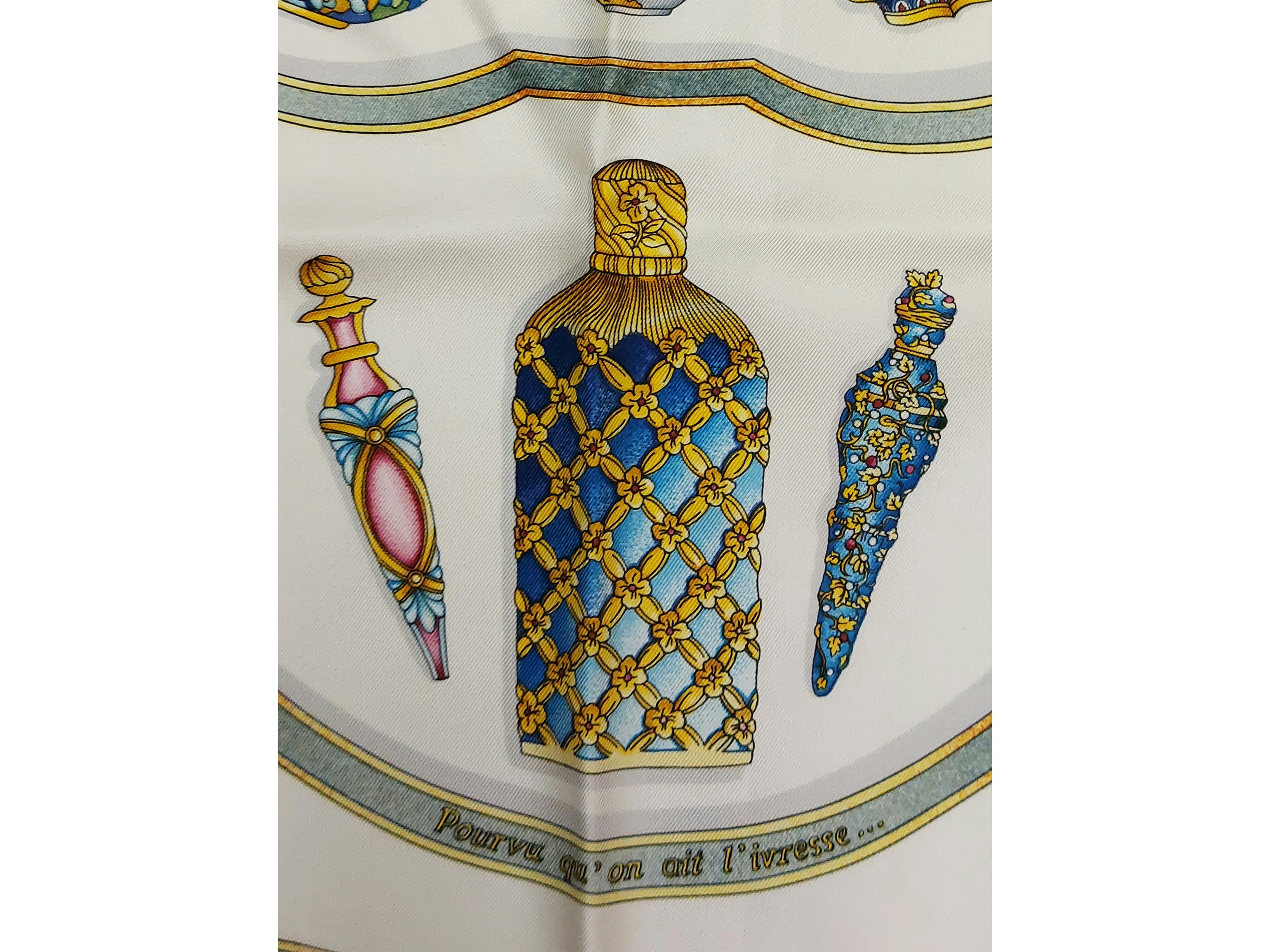 Hermès - Foulard in Seta "qu'importe le Flacon..."