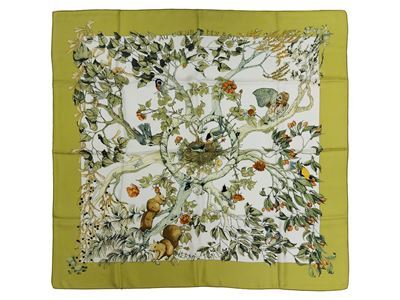 Hermès - Foulard in Seta "au Coeur Des Bois"