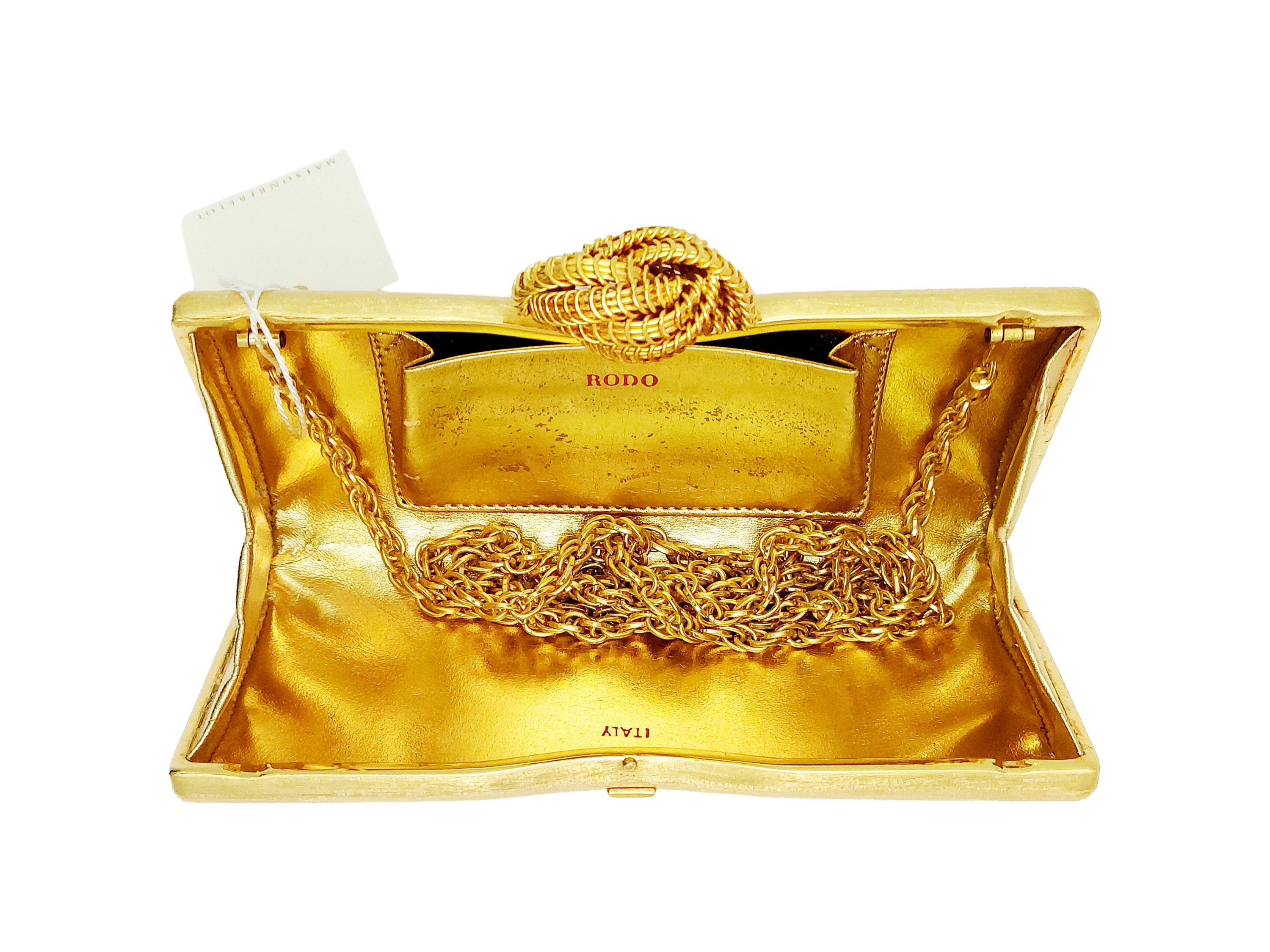 Rodo - Clutch in Metallo Dorato