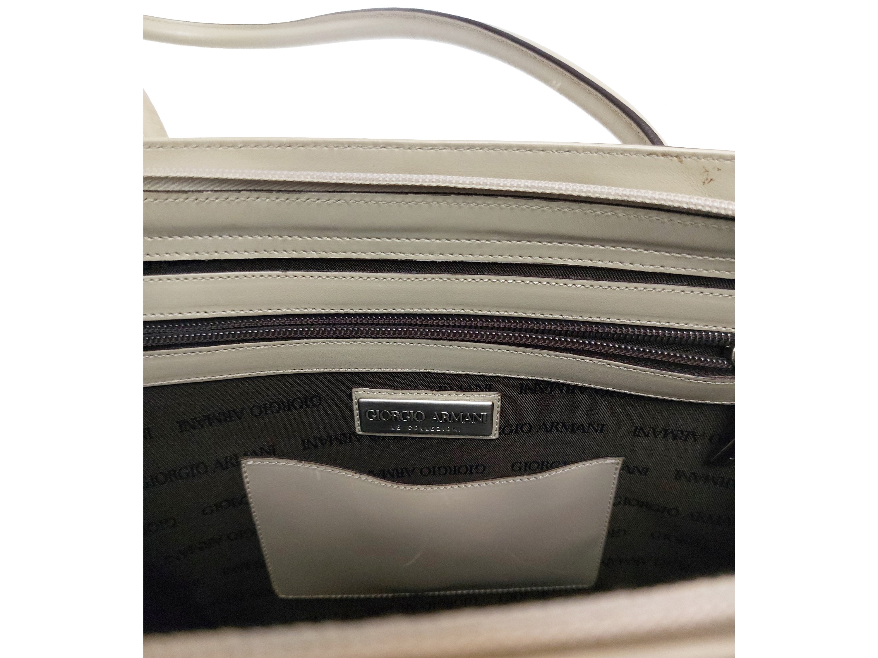 Giorgio Armani - Borsa a Spalla in Pelle Ghiaccio