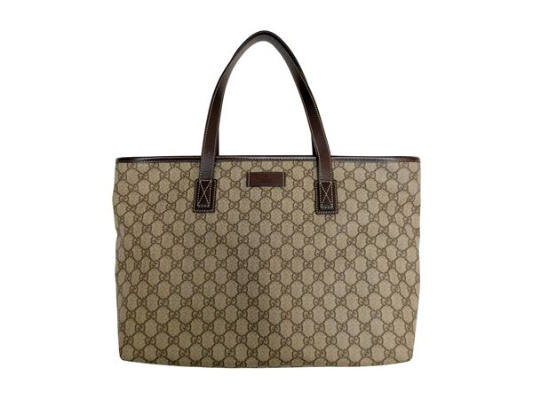 Gucci - Beige GG Supreme Canvas Tote Bag