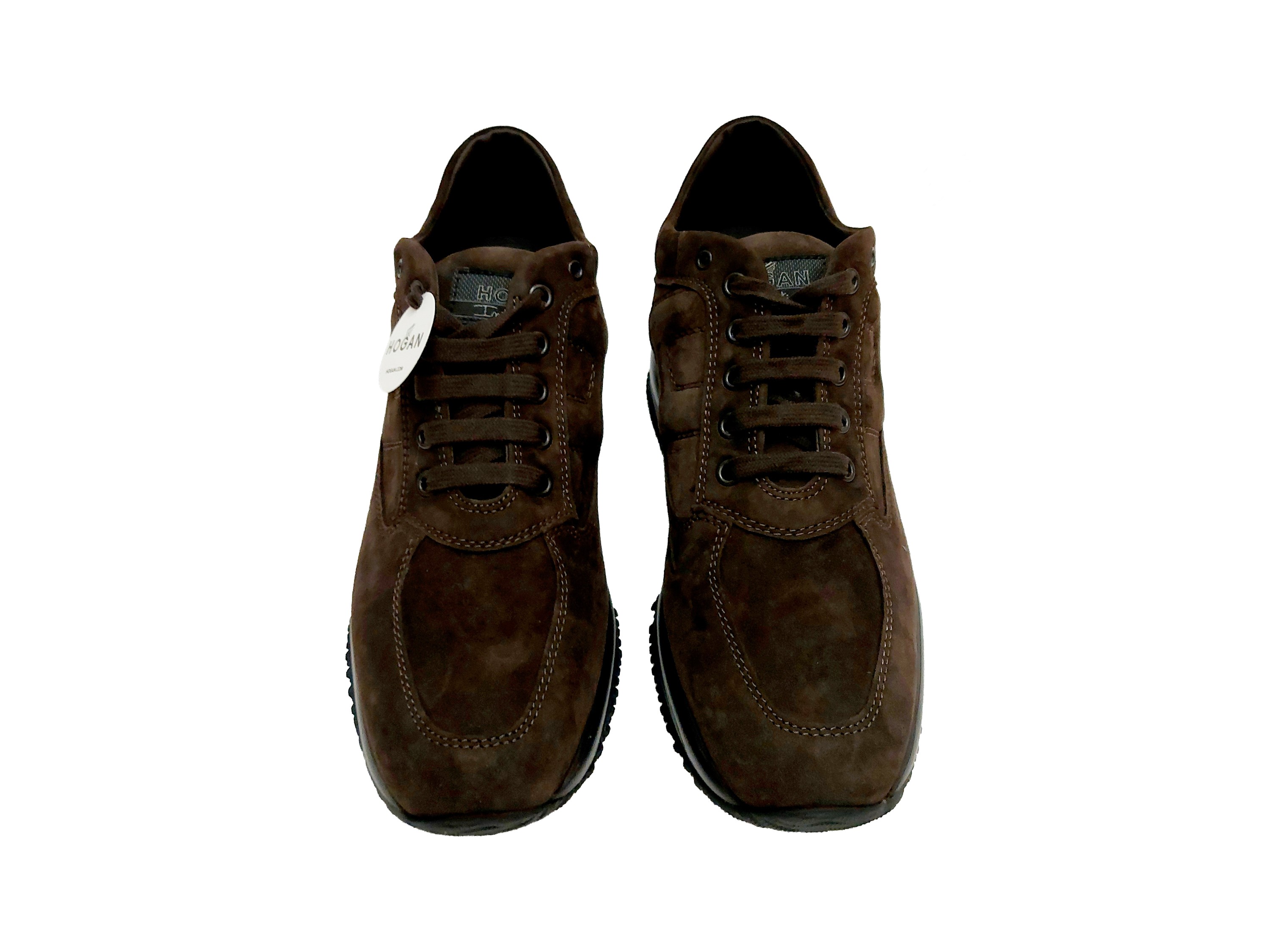 Hogan, Sneakers Interactive in scamosciato marrone