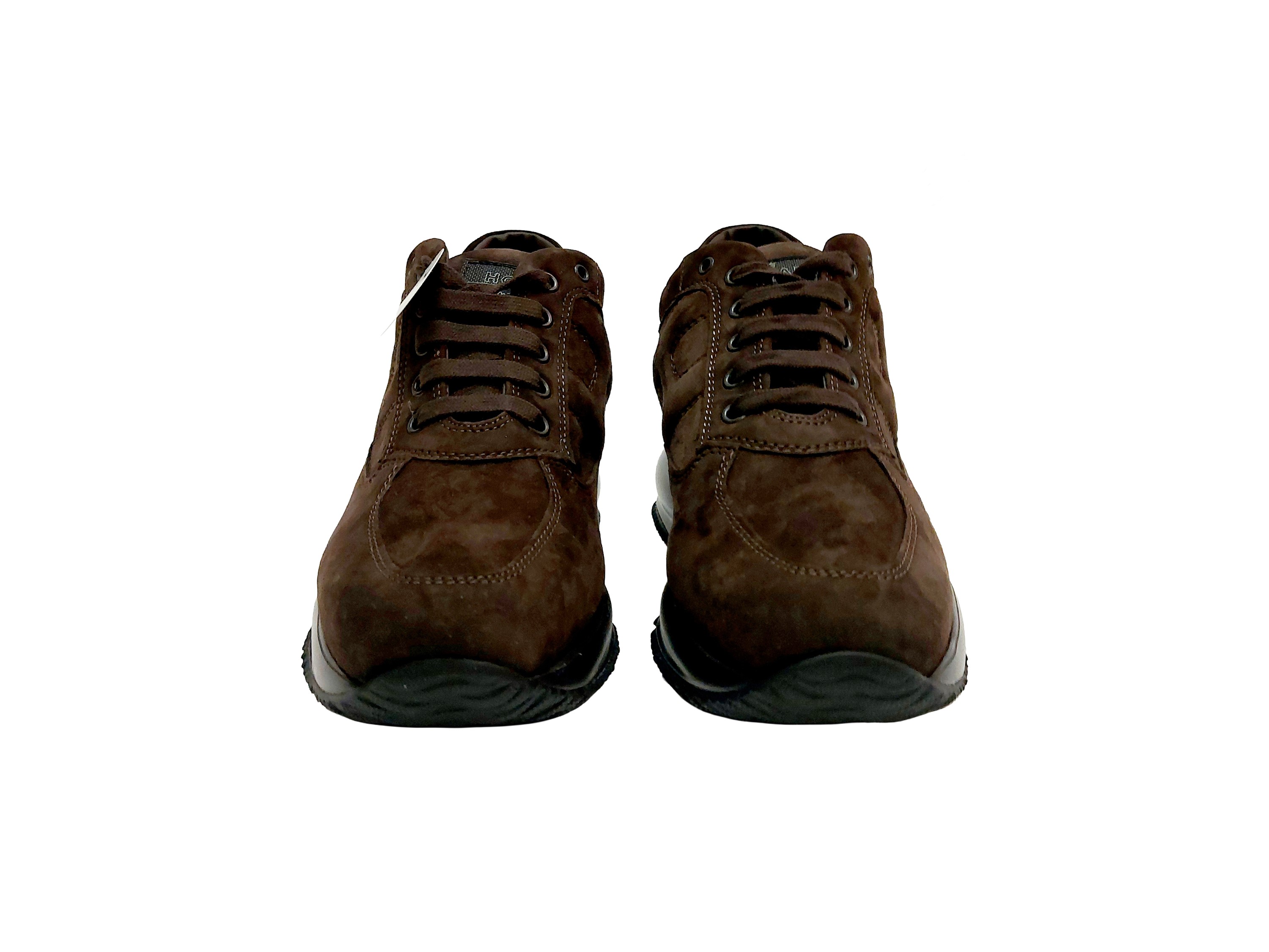 Hogan, Sneakers Interactive in scamosciato marrone