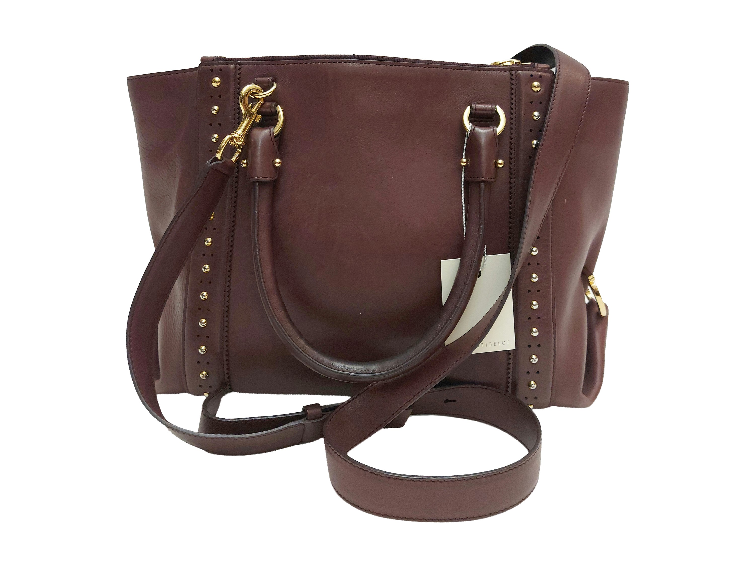 Ferragamo, Borsa a spalla in pelle bordeaux