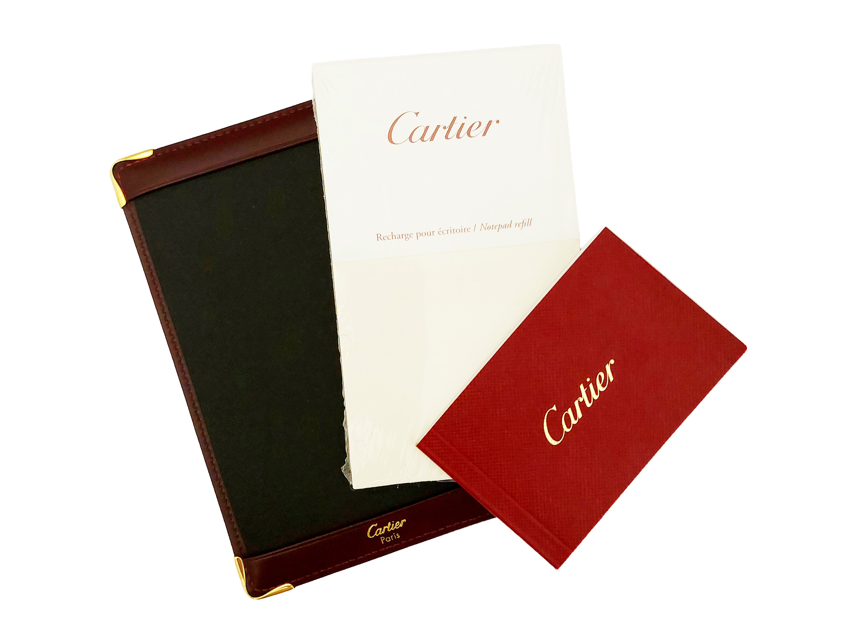 Cartier - Segnapunti in Pelle Bordeaux
