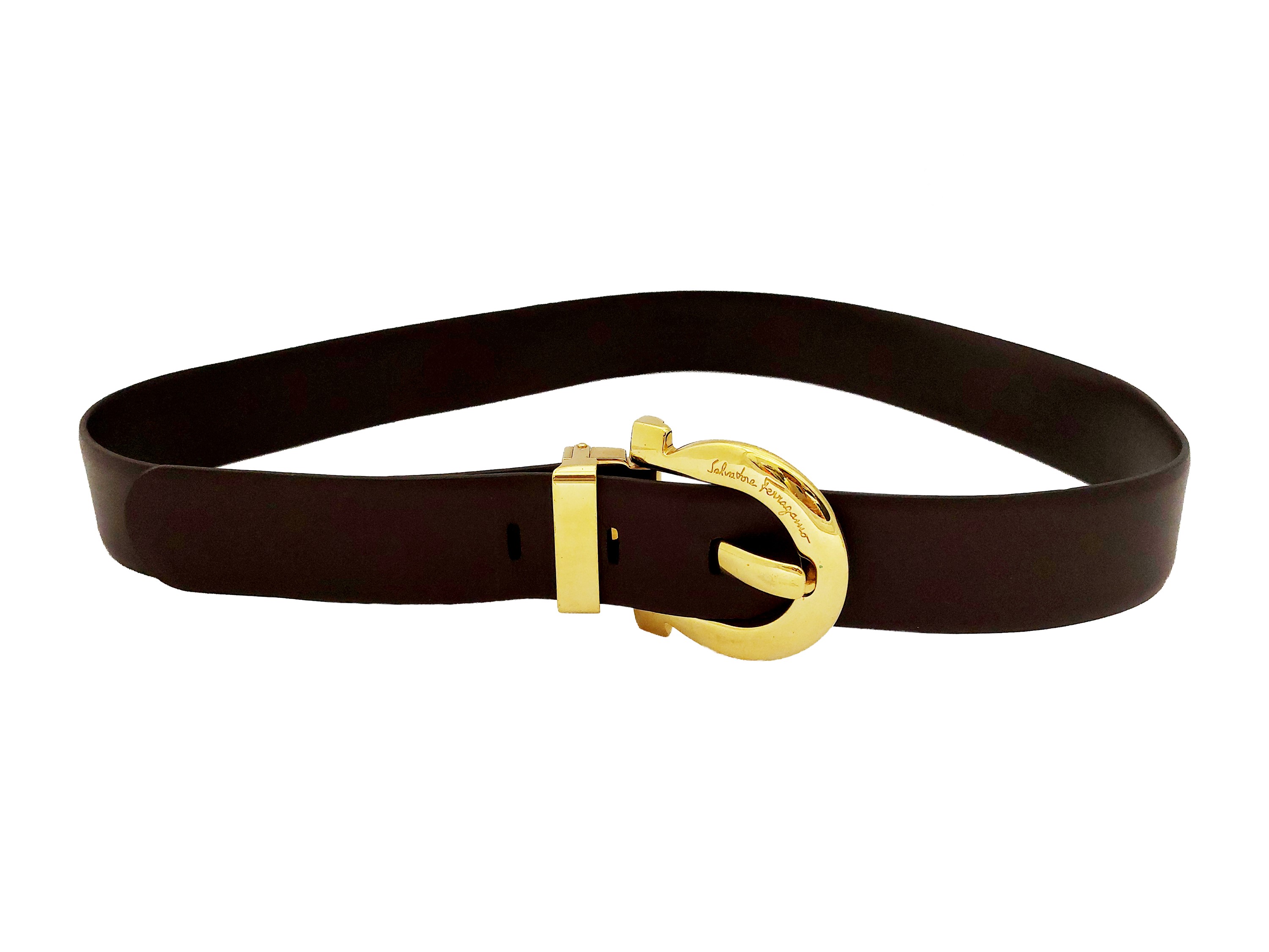 Salvatore Ferragamo - Cintura in Pelle Prugna
