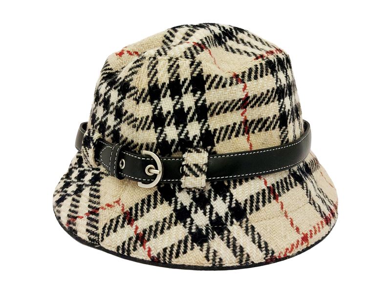 Burberry - Cappello da Pescatore in Tweed Check