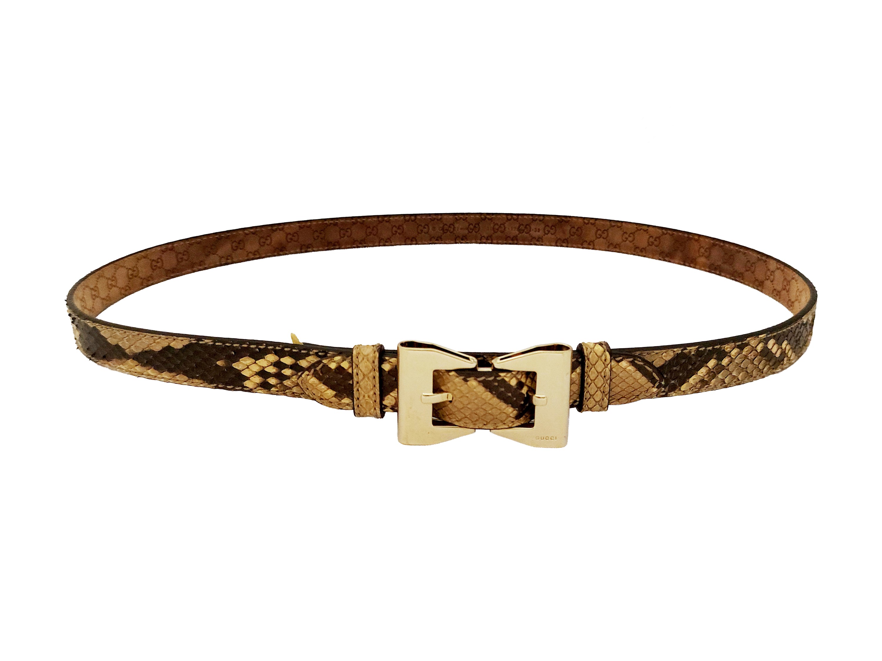Gucci - Cintura in Pitone Naturale