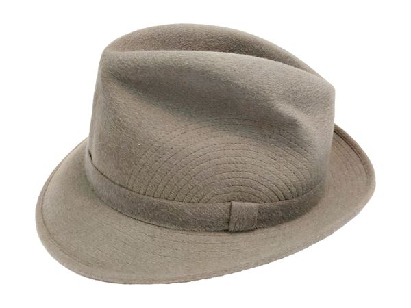Panizza - Men's pearl gray lapin hat