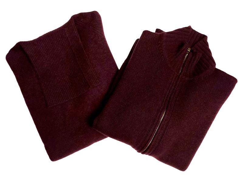 Loro Piana - Twin Set in Cashmere Vinaccia