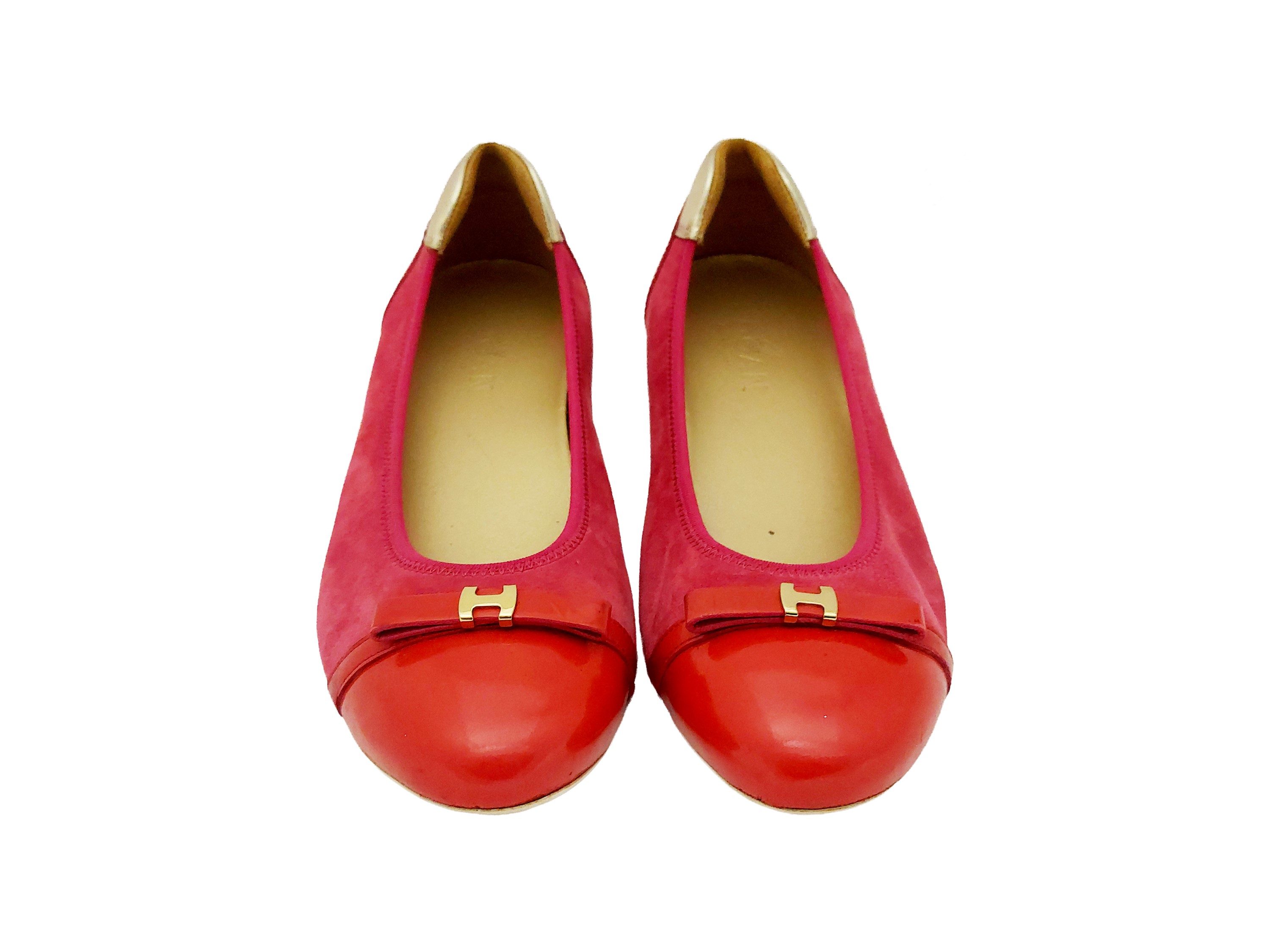 Hogan - Ballerine in Suède Fucsia