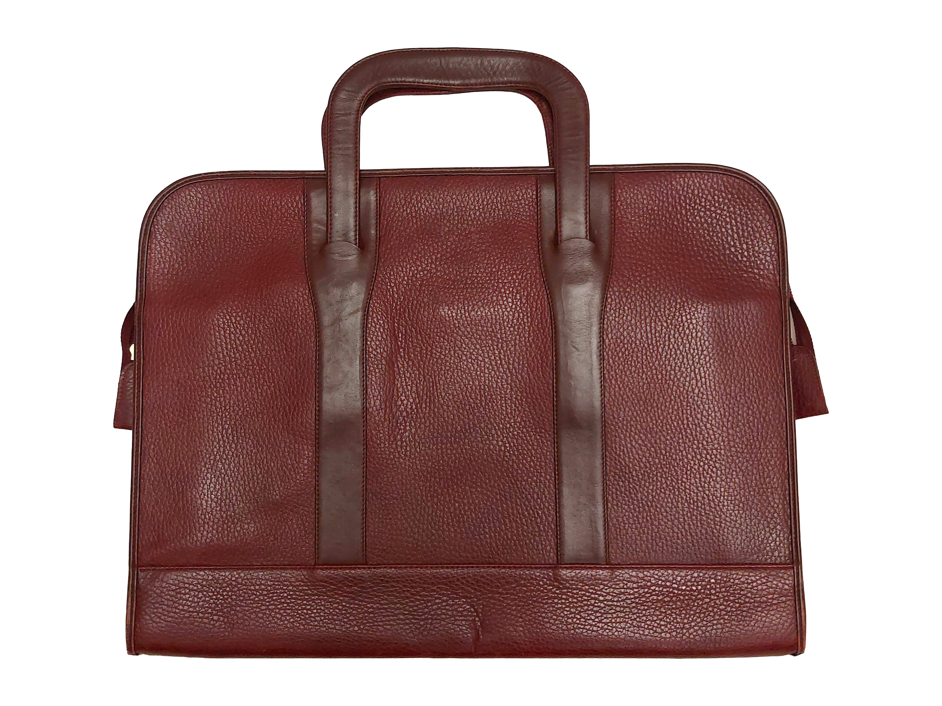 Cartier - Cartella Portadocumenti in Pelle Martellata Bordeaux