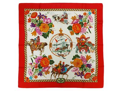 Gucci - Foulard in Seta "i Viaggi"