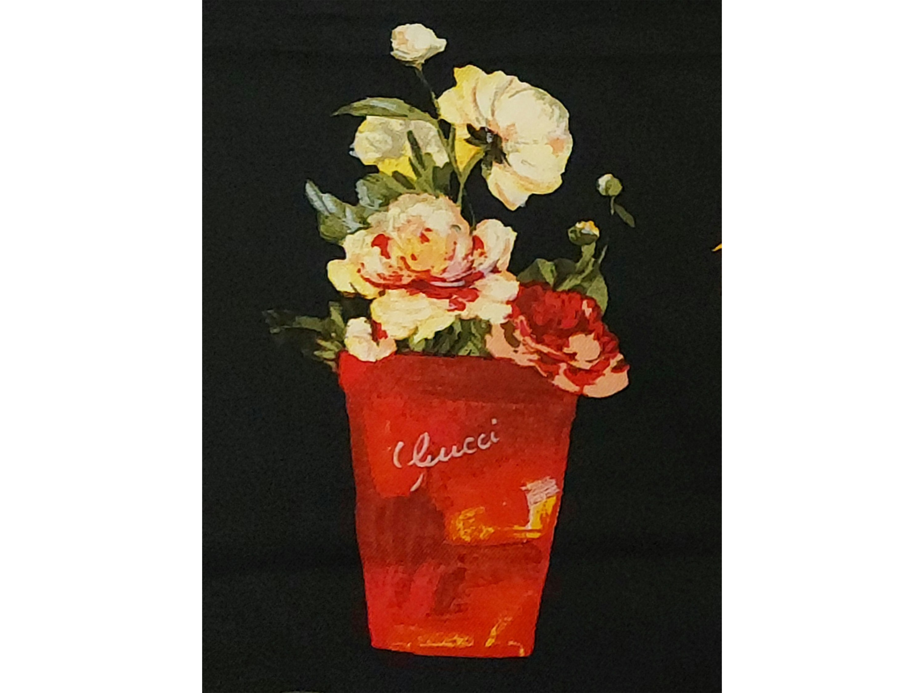 Gucci, Carré in seta a motivo floreale
