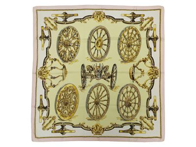Hermès - Foulard in Seta "les Roues De Canon"