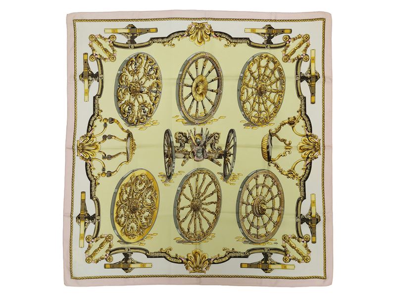 Hermès - Foulard in Seta "les Roues De Canon"