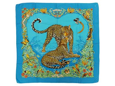 Hermès - Foulard in Seta "jungle Love"
