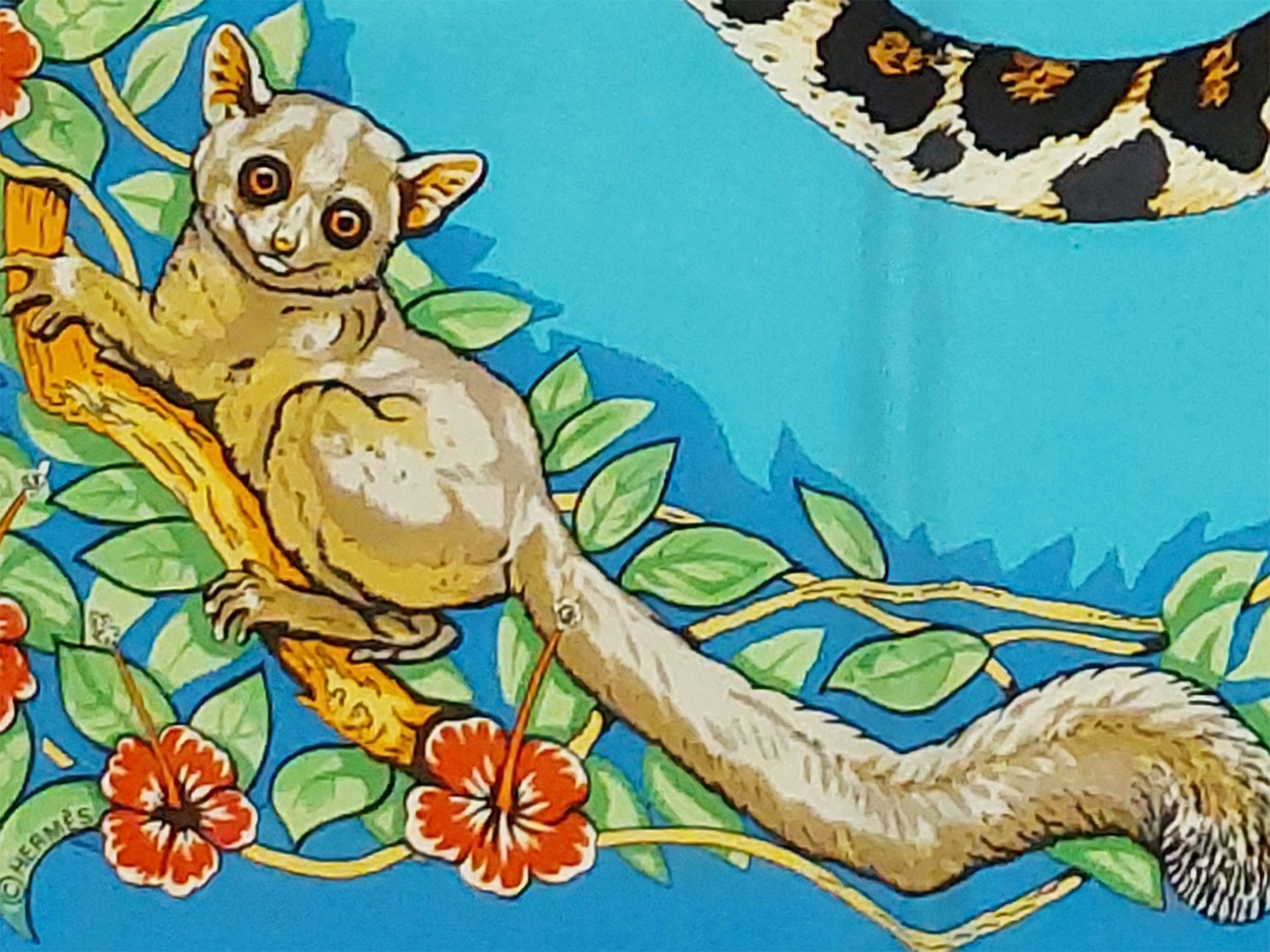 Hermès - Foulard in Seta "jungle Love"