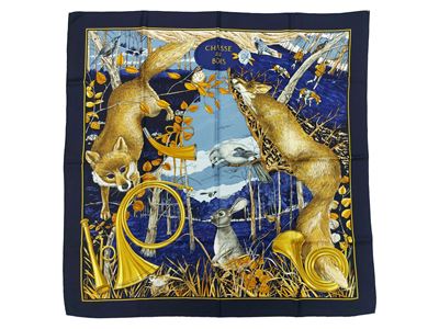 Hermès - Foulard in Seta "chasse Au Bois"