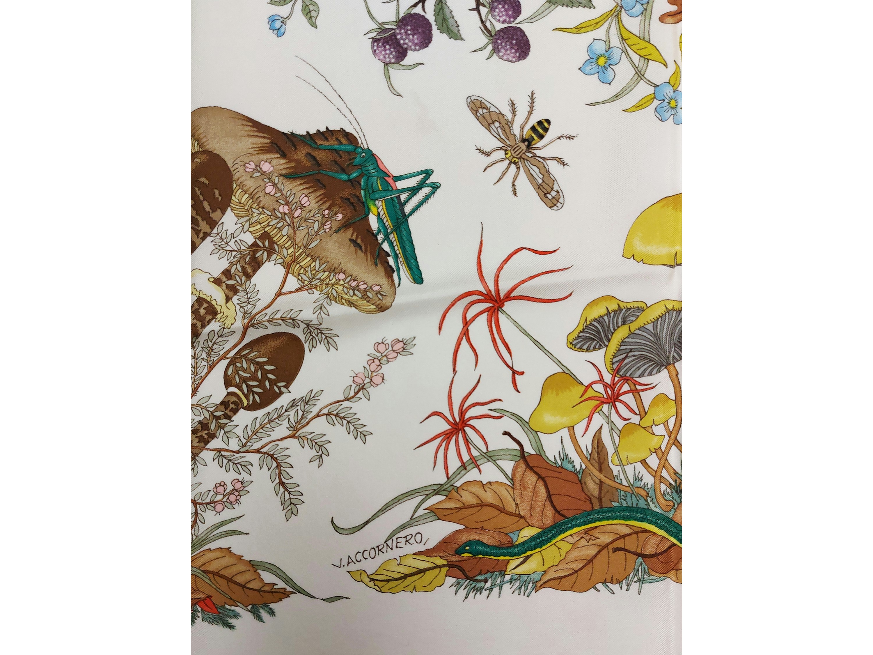 Gucci - Foulard in Seta "funghi"
