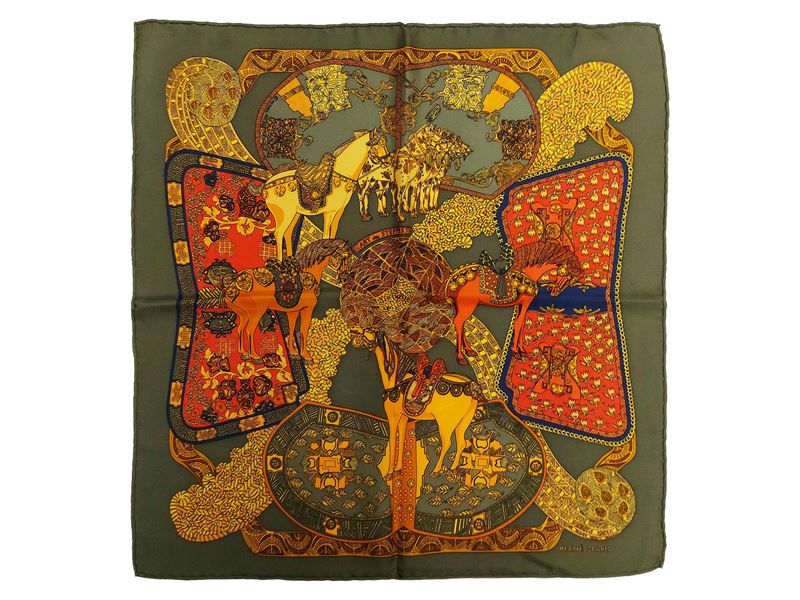 Hermès - Carré in Seta "art Des Steppes"