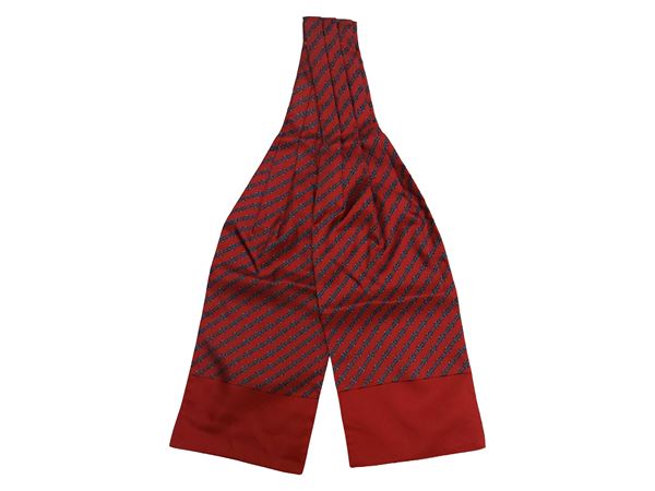 Hermès - Patterned silk ascot