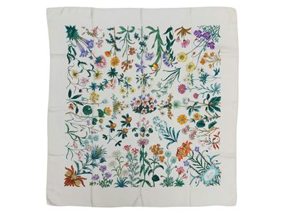 Gucci, Foulard in seta “Flora” Accornero