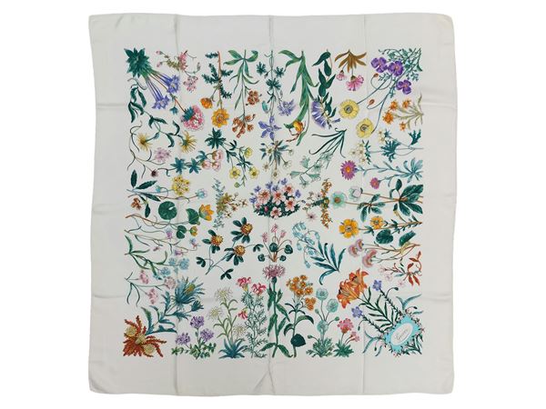 Gucci - “Flora” Accornero Silk Scarf